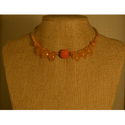 Women's memory wire choker & bracelet set