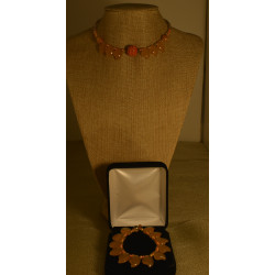 Women's memory wire choker & bracelet set
