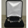 Men's Silver & Hematite bracelet