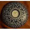 Black & White - Hand Painted Dot Mandala Tea Candle Holder