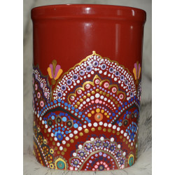 Hand Painted Dot Mandala Coffee/Teacup
