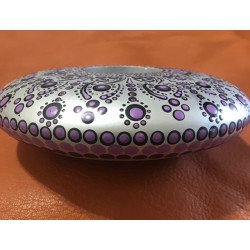 Hand Painted Dot Mandala Tea Candle Holder