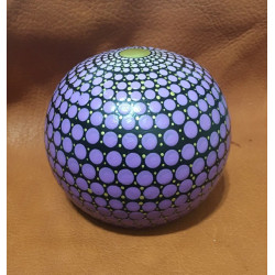 Hand Painted Dot Mandala Sphere