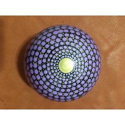 Hand Painted Dot Mandala Sphere