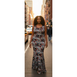 Body Con Full Length/Peplum Dress