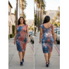 Body Con Tie Dye Dress (4-way stretch) 1-of-a-kind