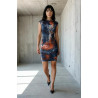 Body Con Tie Dye Dress (4-way stretch) 1-of-a-kind