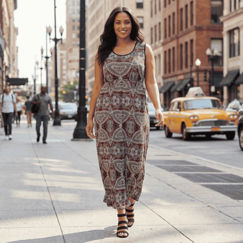 Sun dress (4-way stretch) one-of-a-kind