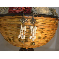 Natural Stone Beaded earrings
