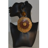 Capiz Sea Shell Dot Mandala earrings