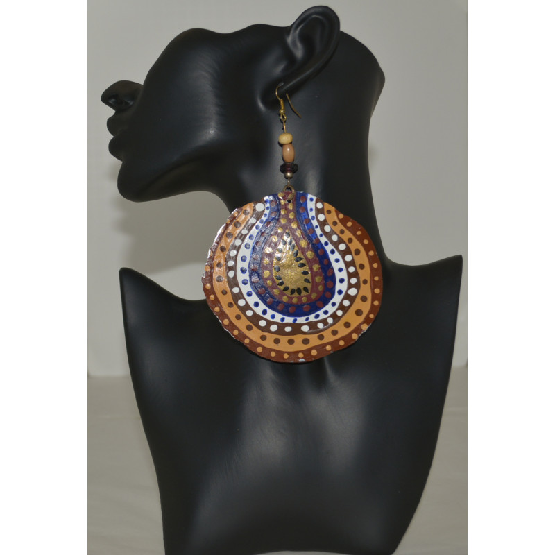Hand painted Capiz Sea Shell earrings Hand painted Capiz Sea Shell earrings