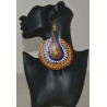 Hand painted Capiz Sea Shell earrings