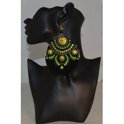 Capiz Sea Shell Dot Mandala Earrings