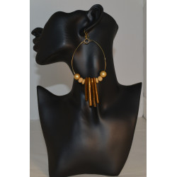 Wire & Beaded Earrings
