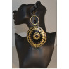 Capiz Sea Shell Dot Mandala Earrings