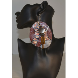 Hand painted Capiz Sea Shell Earrings