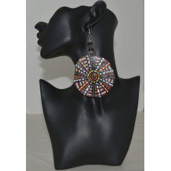 Painted Capiz Sea Shell Earrings