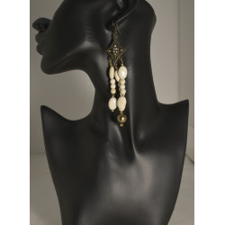 Natural Stone Beaded earrings