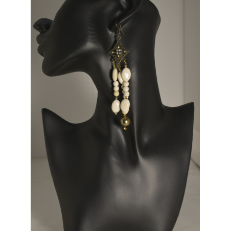 Natural Stone Beaded earrings