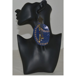 Hand painted Capiz Sea Shell Earrings