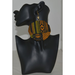 Authentic African Fabric Earrings